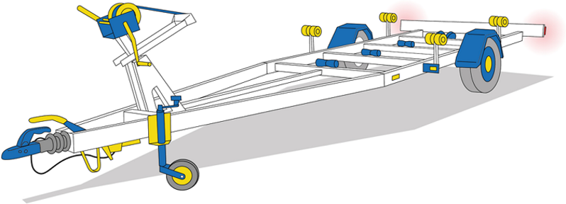Remorque à bateau